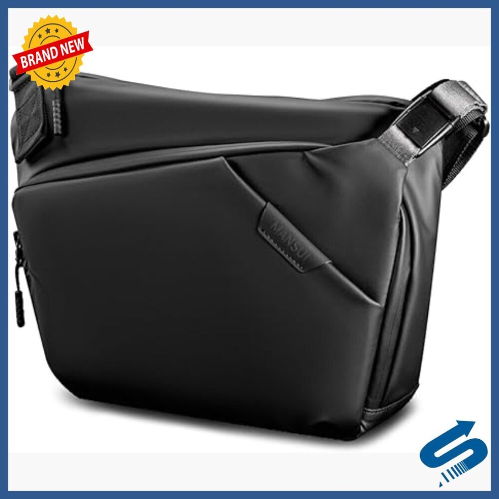Large Waterproof Sling Bag with Laptop Compartment for Travel Hiking